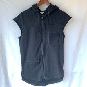 Jack and Jones Core Sleeveless Hooded Sweatshirt Vest Medium New Without Tags